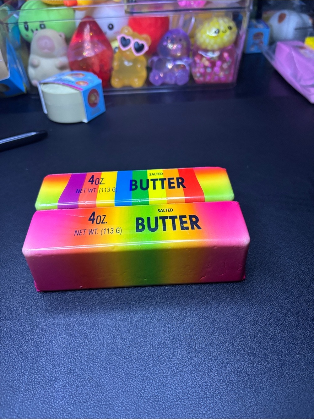 2 Tiktok Rainbow Salted Butter Stick Squishy